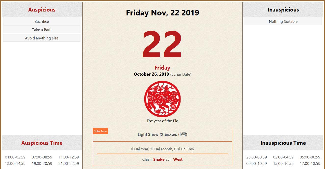 november-22-2019-almanac-calendar-auspicious-inauspicious-events-and