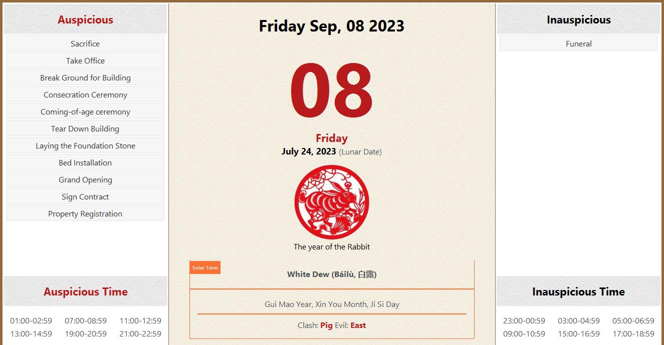 september-08-2023-almanac-calendar-auspicious-inauspicious-events-and